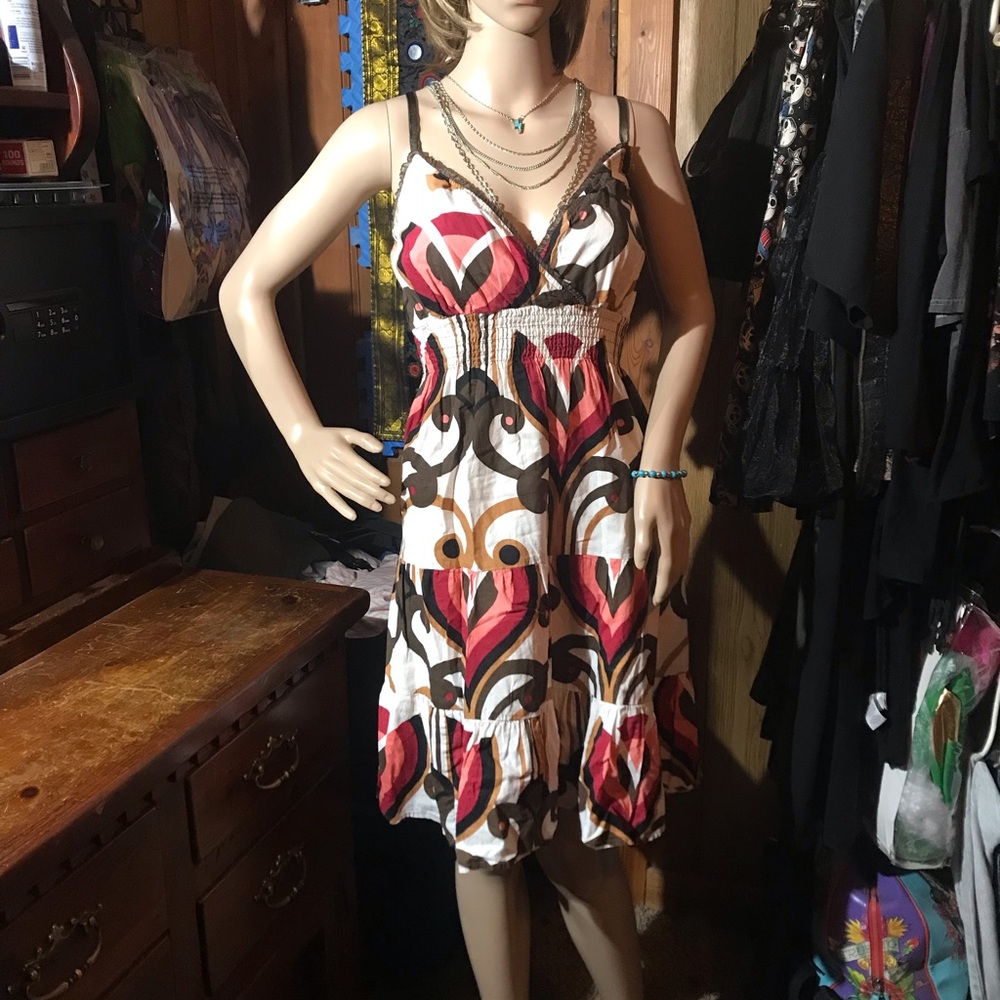 Speechless Multi Colored Spaghetti Strap Sundress - image 3